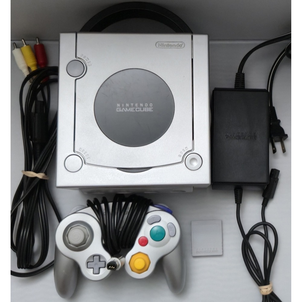 Nintendo GameCube Platinum Console Bundle - DOL-001 - Clean/Tested - NEW STICKS